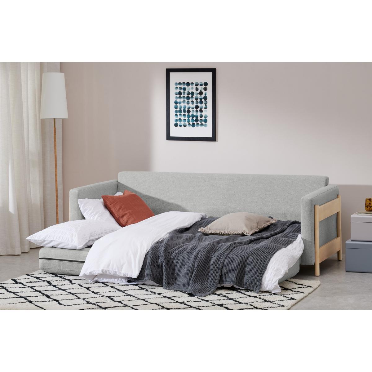 Santina 3 Seater Sofa Bed, Luna Grey Weave – image 5