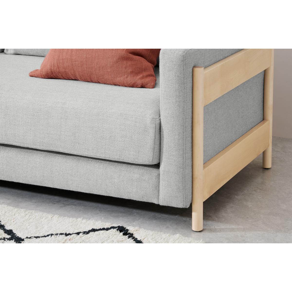 Santina 3 Seater Sofa Bed, Luna Grey Weave – image 6