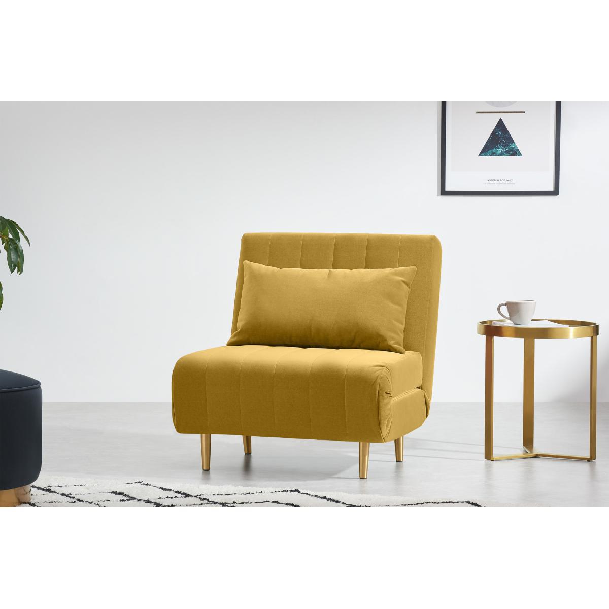 Bessie Single Sofa Bed, Antique Velvet – image 4