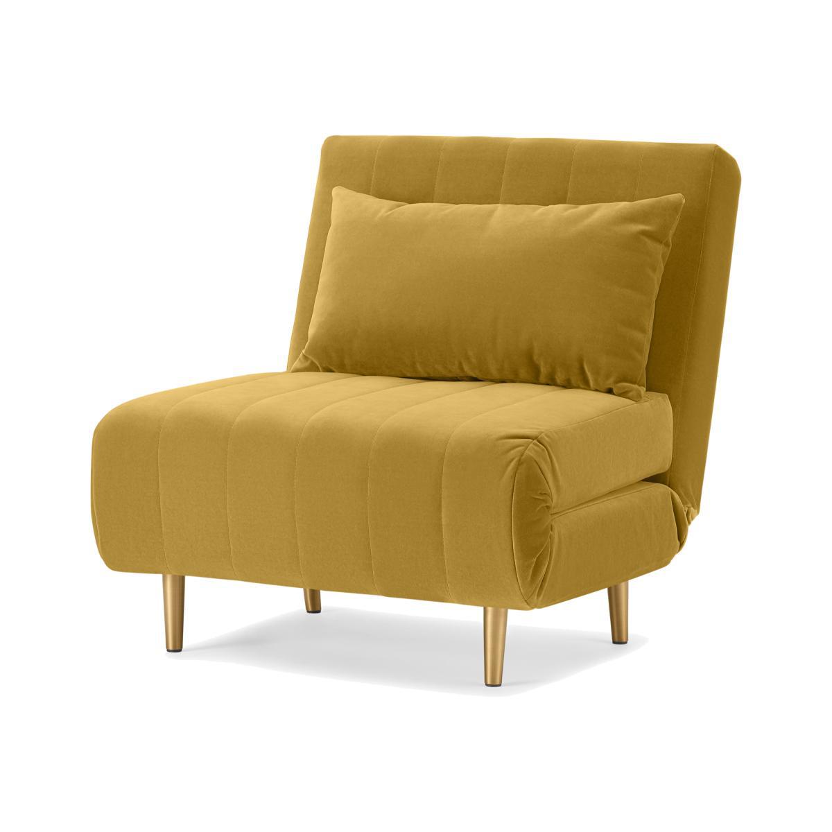Bessie Single Sofa Bed, Antique Velvet – image 1