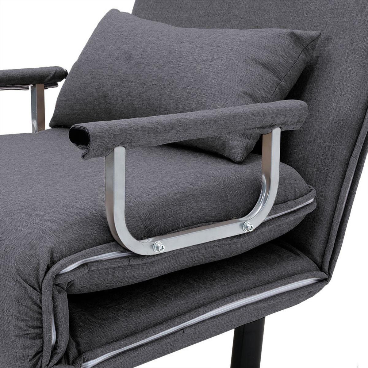 Foldable Single Sofa Bed - Grey – image 2