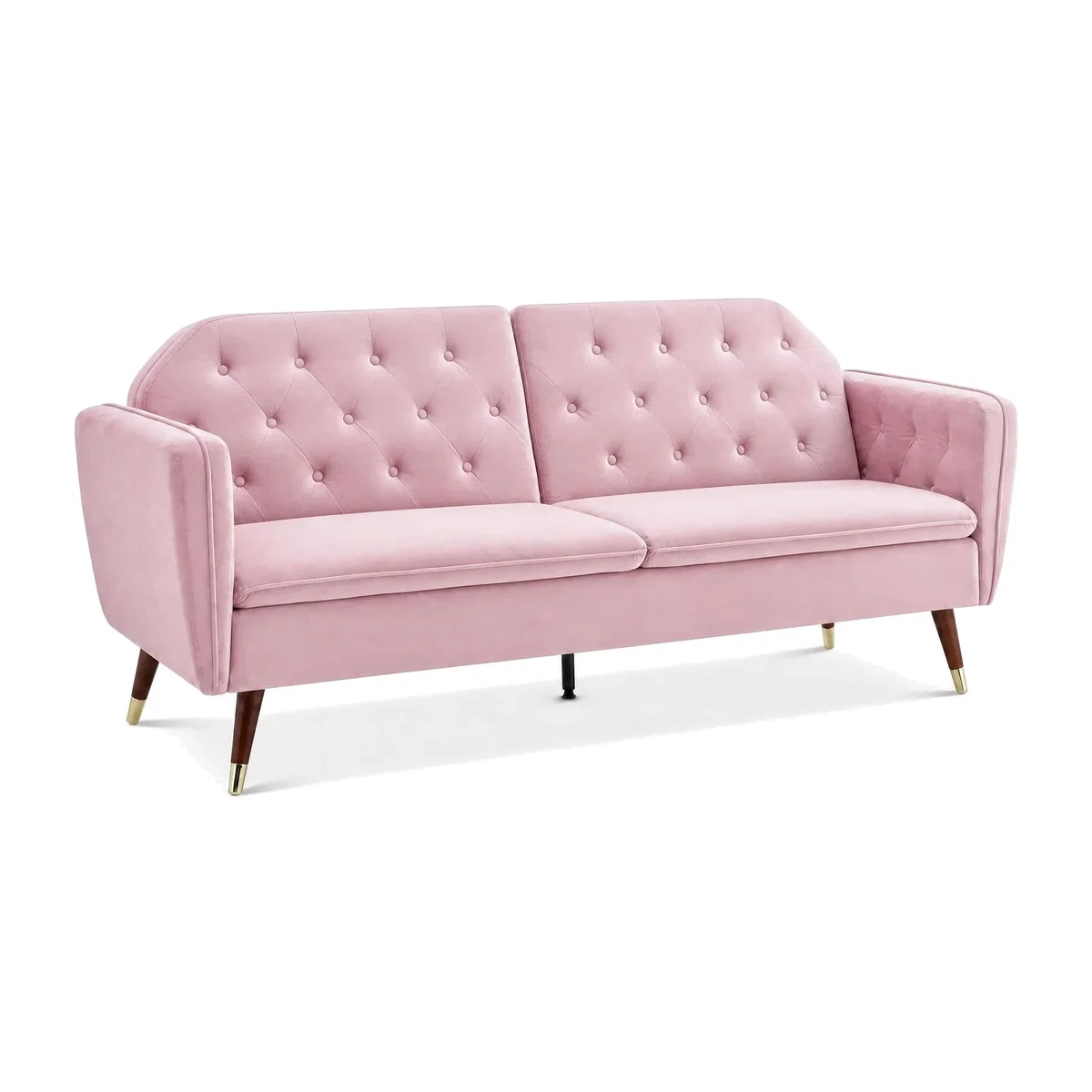 Victoria Velvet Sofa Bed - Pink – image 1