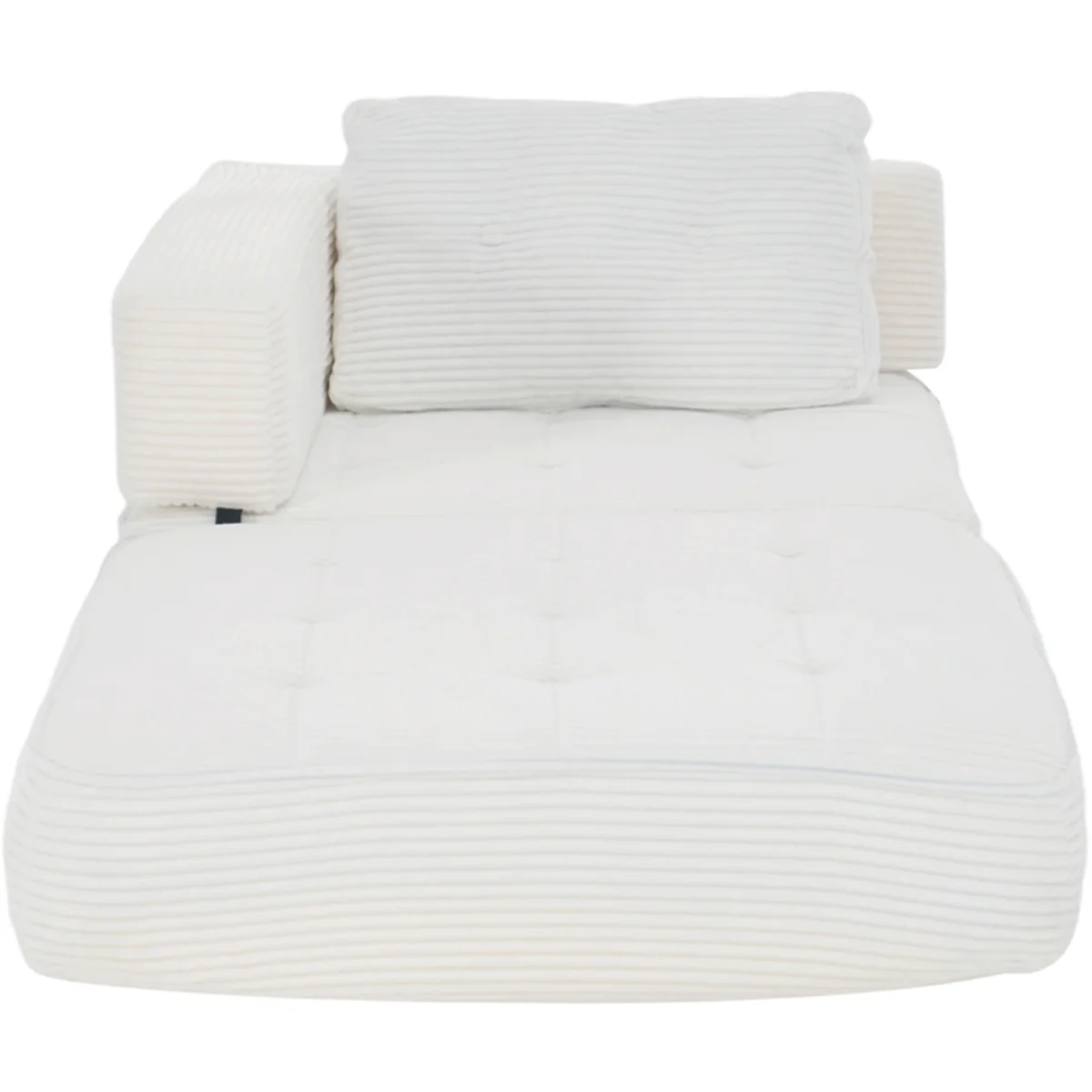 Fold-Out Sofa Bed with Pillow - White - White – image 5