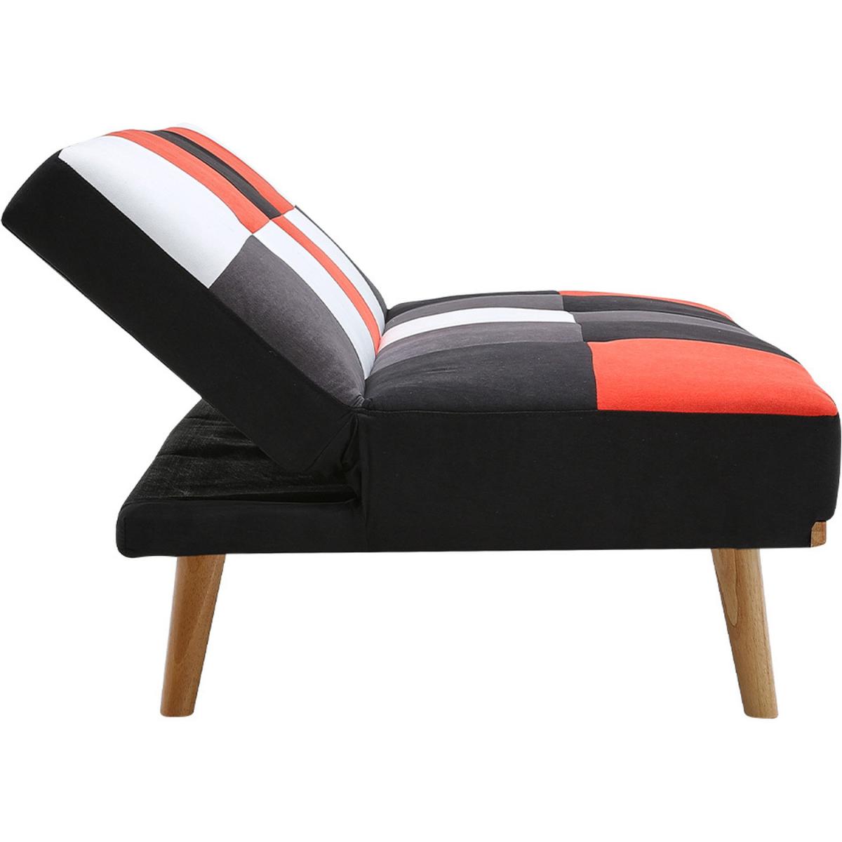 3-Seater Multicolour Checkered Sofa Bed - As picture shown – image 2