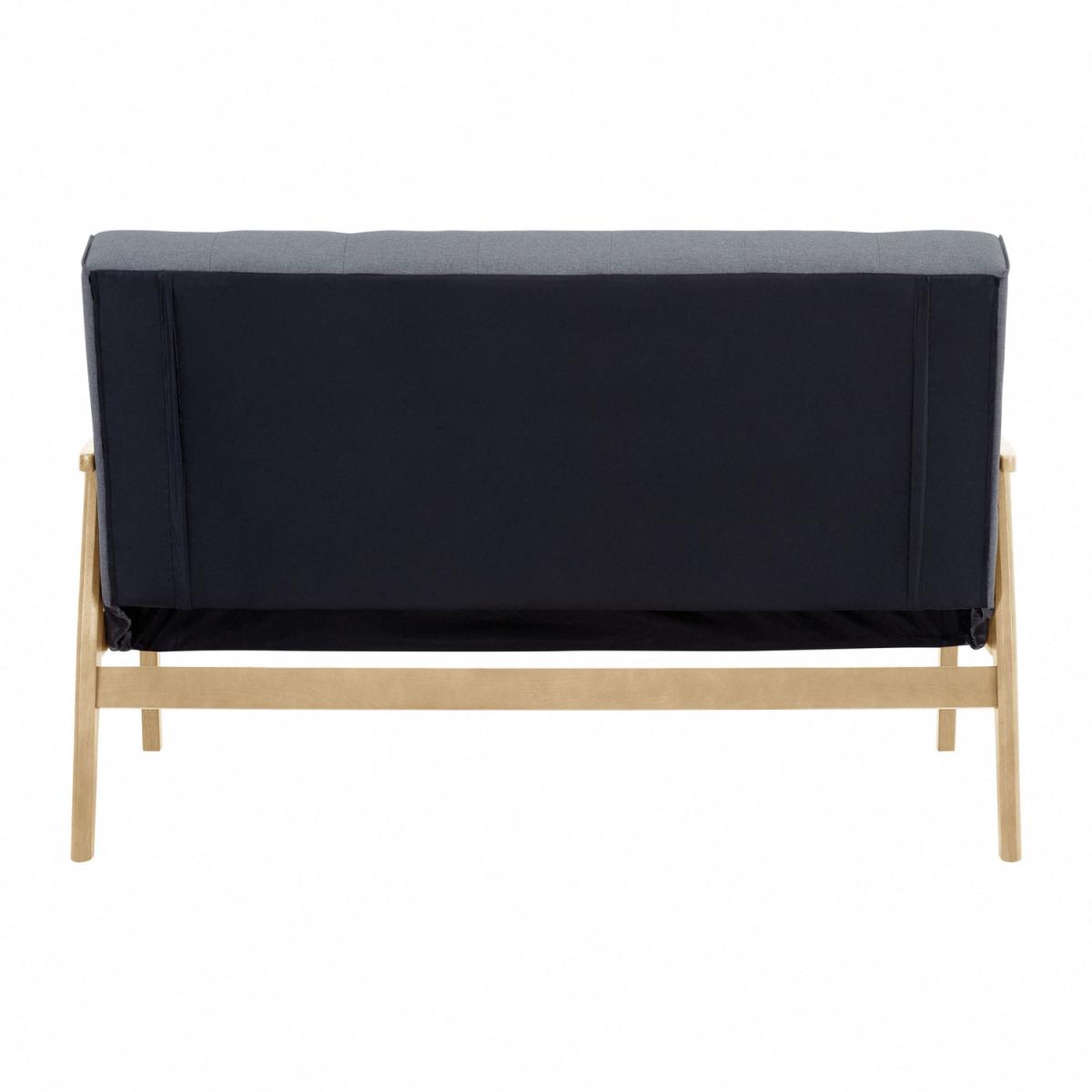 Lloyd 3 Seater Sofa Bed Fabric With Wooden Frame Scandinavia - Cream – image 3