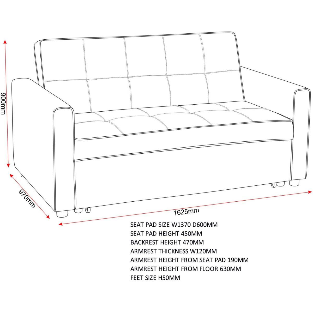 Astoria Sofa Bed - Light Blue Fabric – image 35