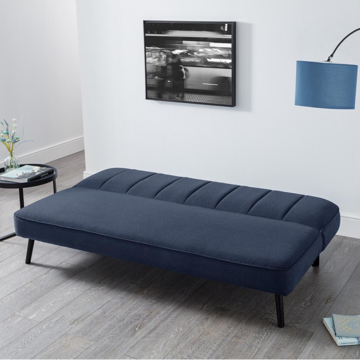 Miro Curved Back Sofabed - Blue – image 3