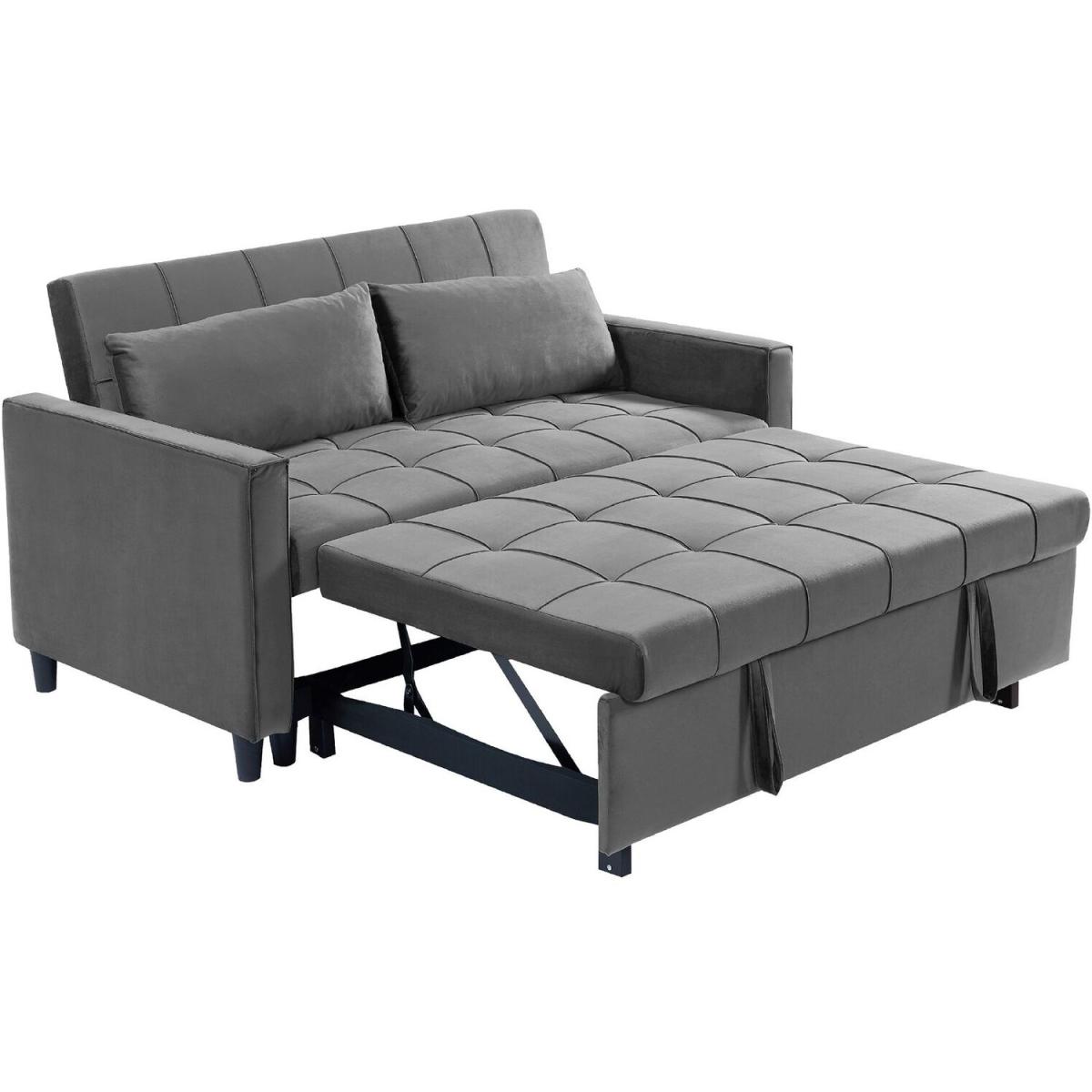 Convertible 3-in-1 Sofa Bed - Grey – image 6