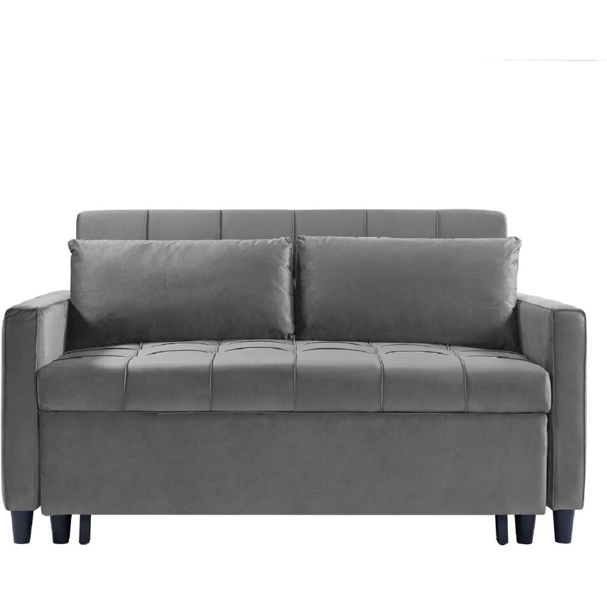 Convertible 3-in-1 Sofa Bed - Grey – image 7
