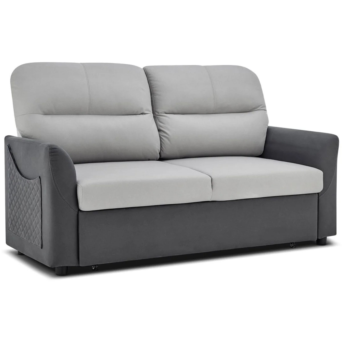 Rhona Faux Suede Sofa Bed - Grey – image 3