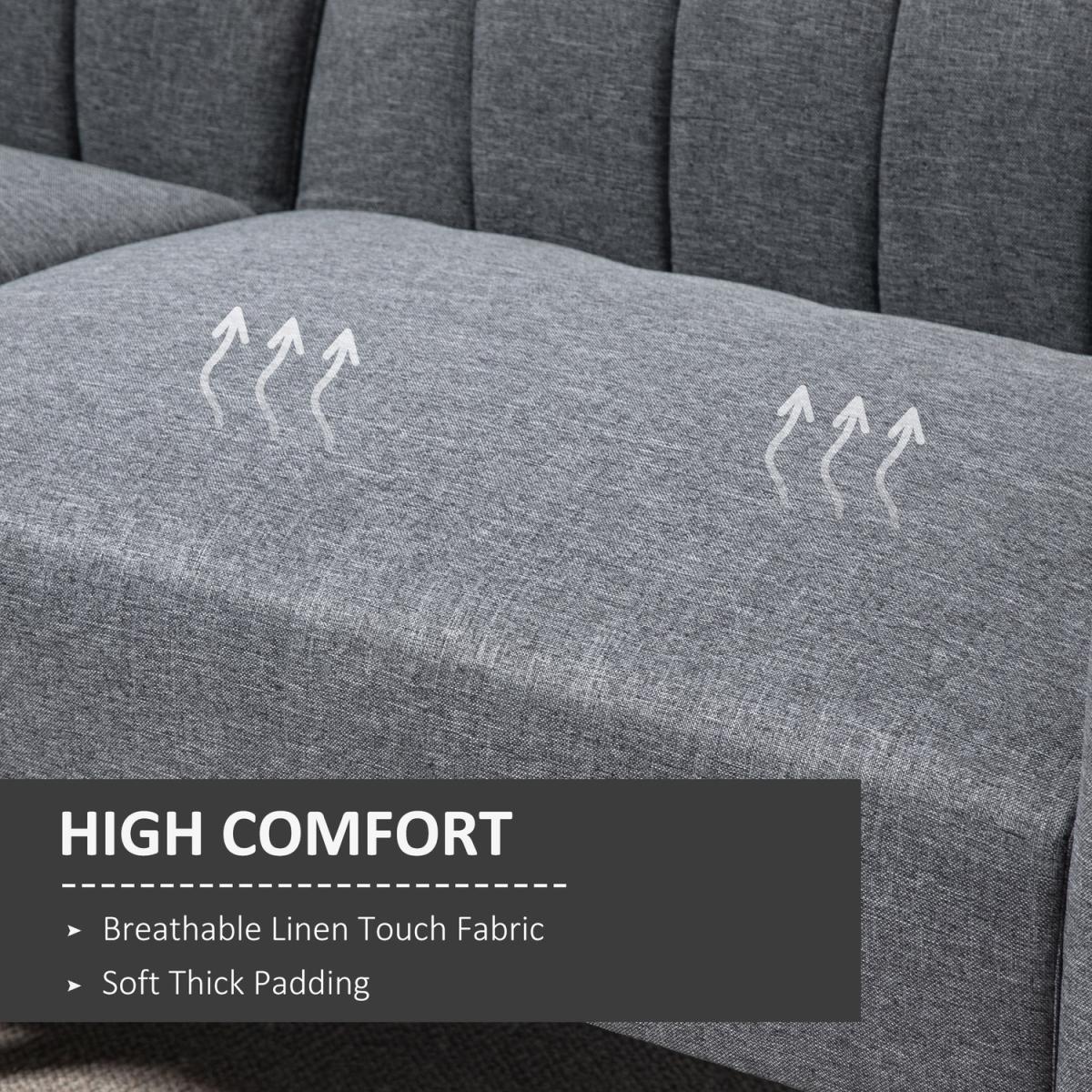 Two Seater Sofa Bed - Grey – image 4