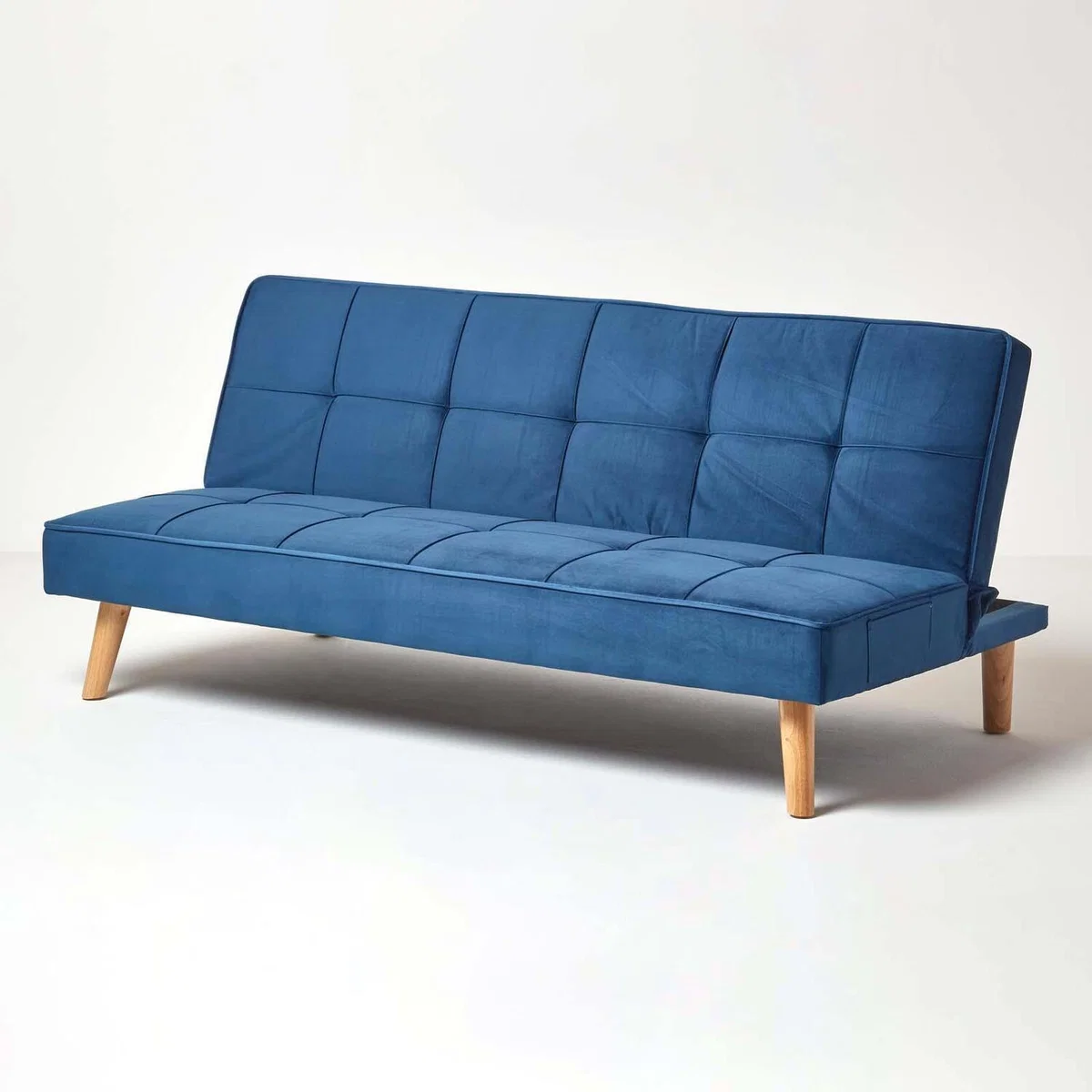 Bower Velvet Large 3 Seater Sofa Bed - Navy – image 1