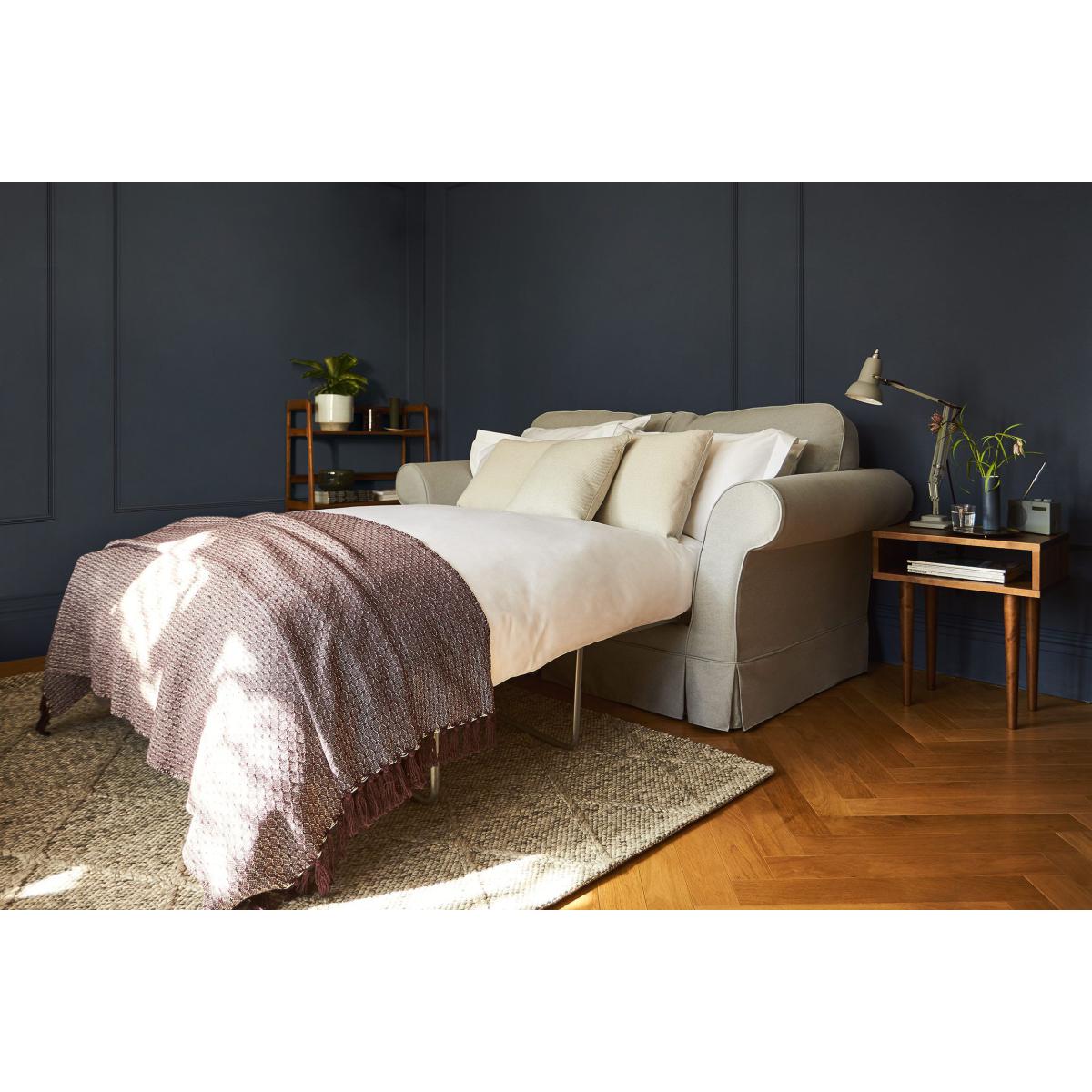 Aspen Cushion Back 2 Seat Sofa Bed in Frost Highland Tweed - sofa.com – image 2