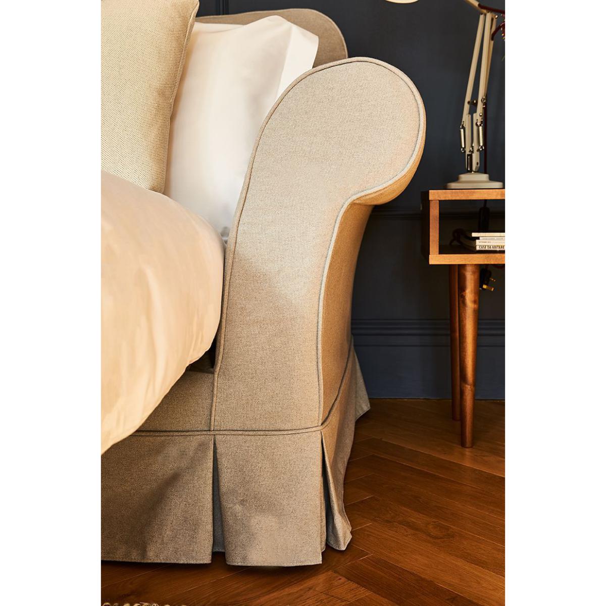 Aspen Cushion Back 2 Seat Sofa Bed in Frost Highland Tweed - sofa.com – image 4