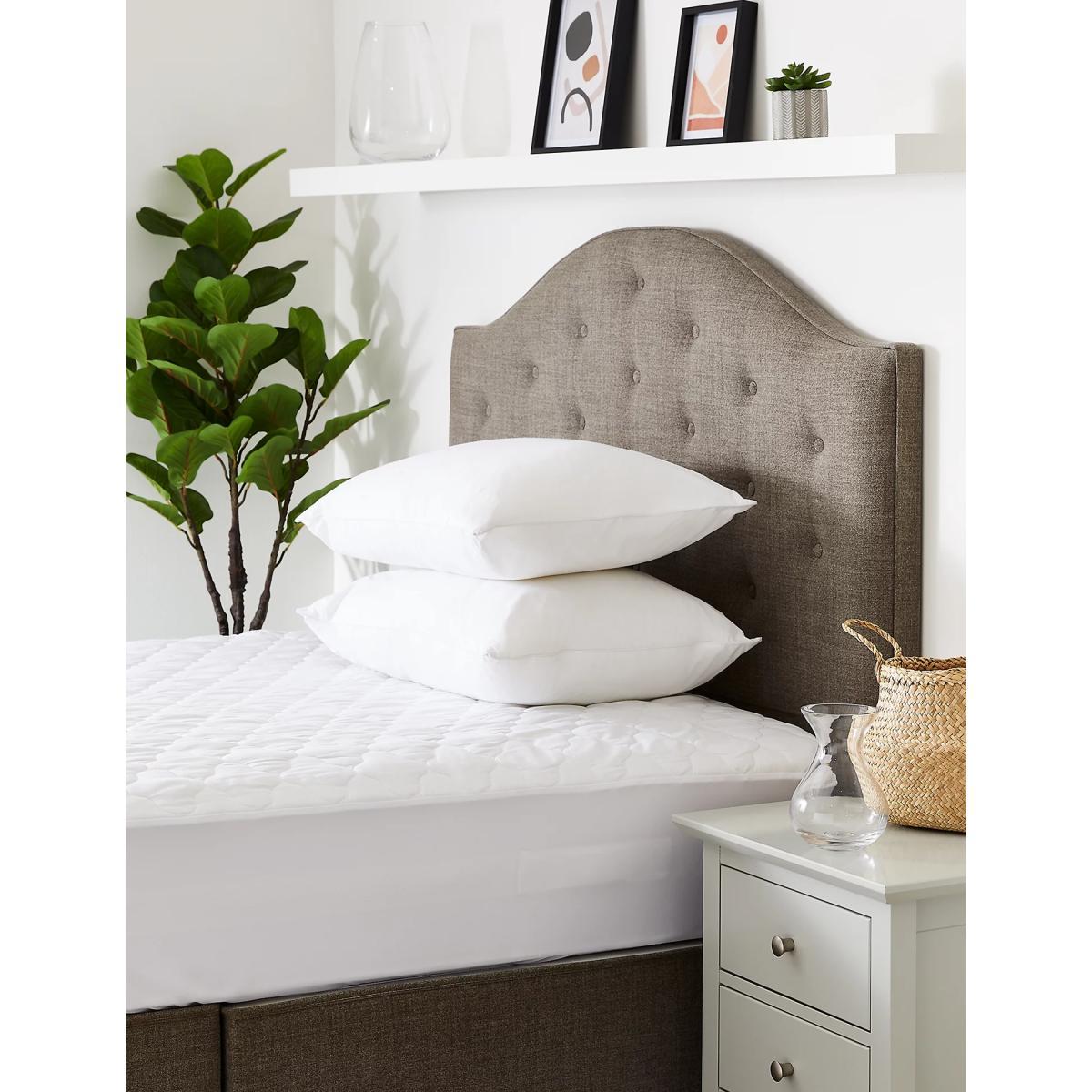M&S Quilted Waterproof Extra Deep Mattress Protector - SGL - White, White – image 3
