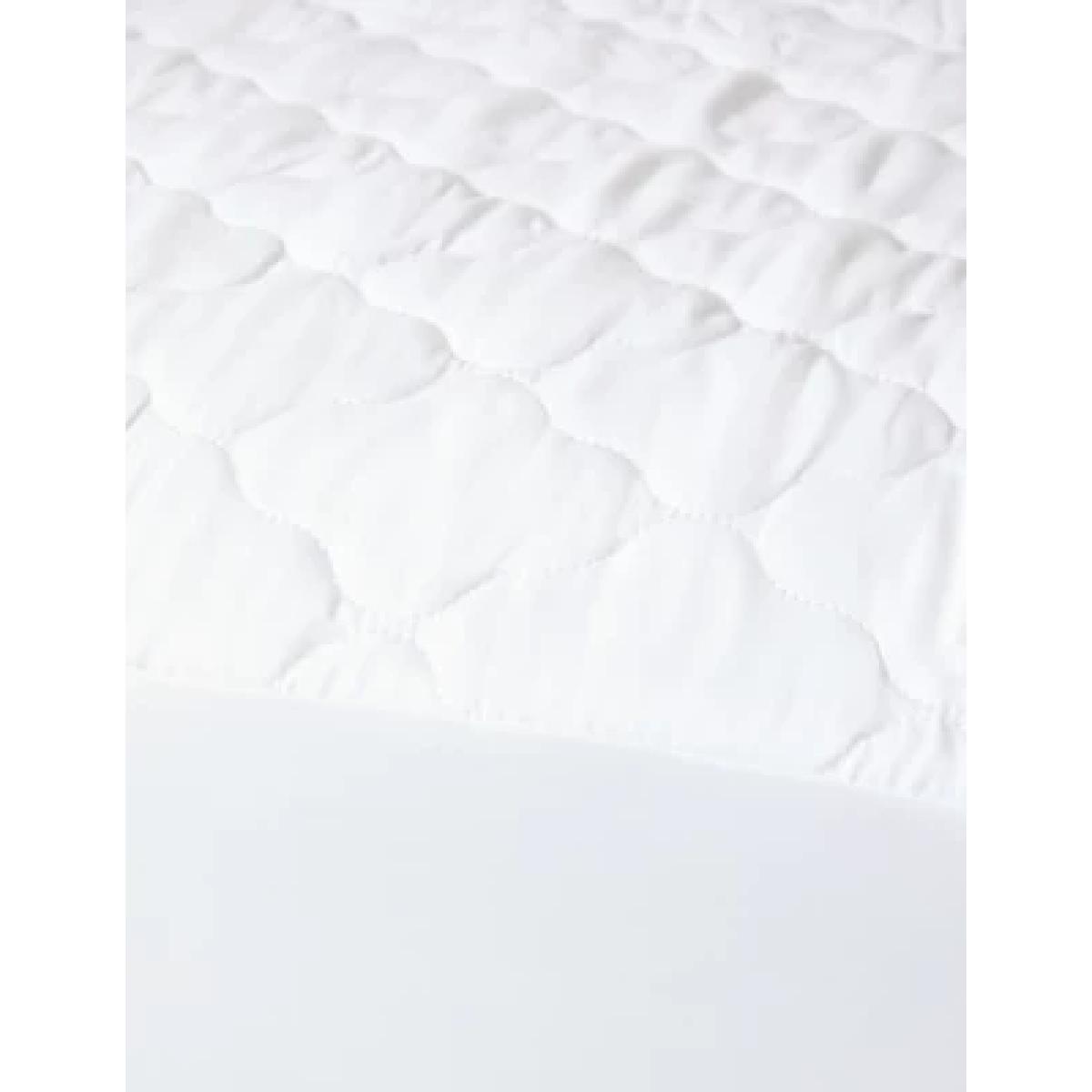 M&S Quilted Waterproof Extra Deep Mattress Protector - SGL - White, White – image 1
