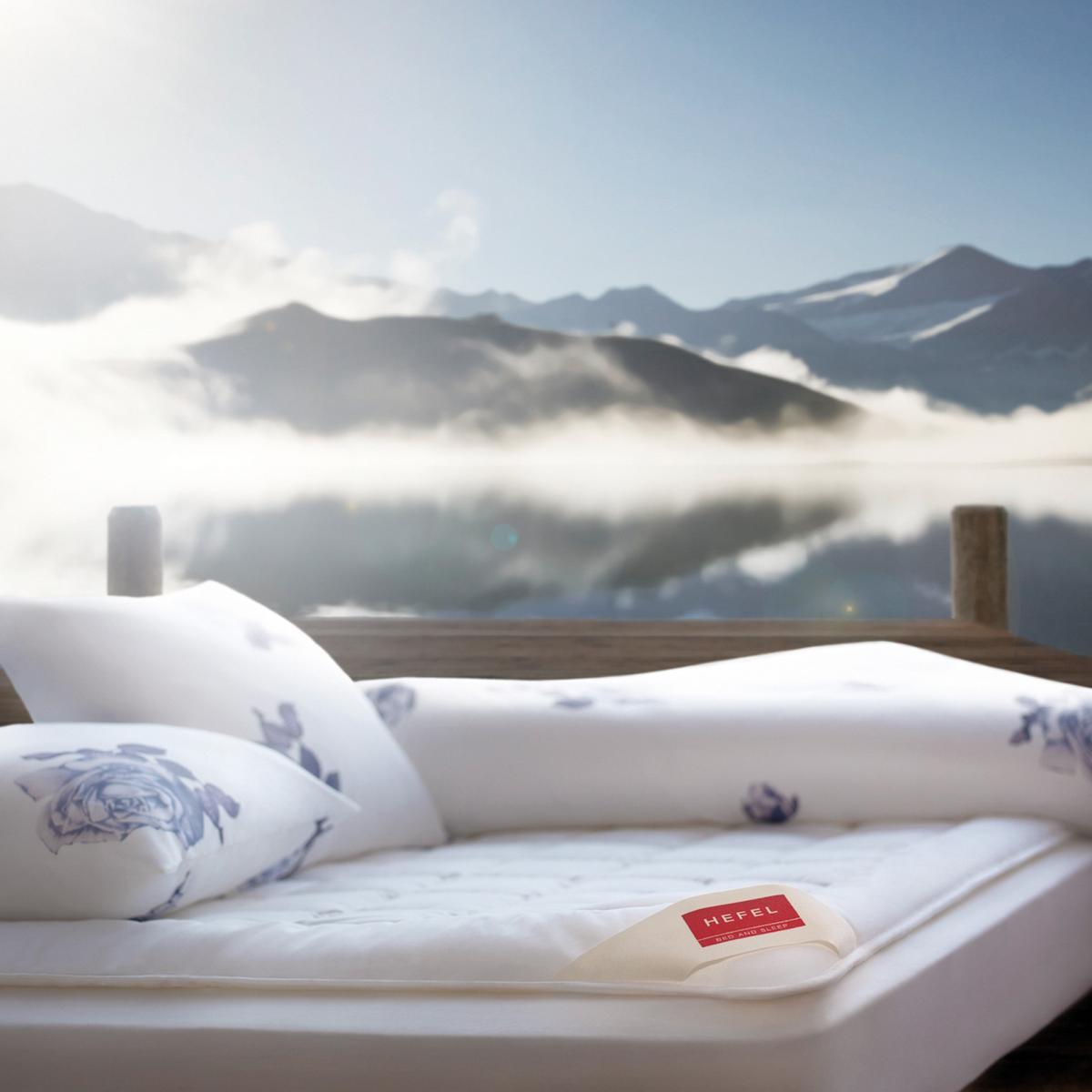 KlimaControl Mattress Topper By Hefel in White – image 1