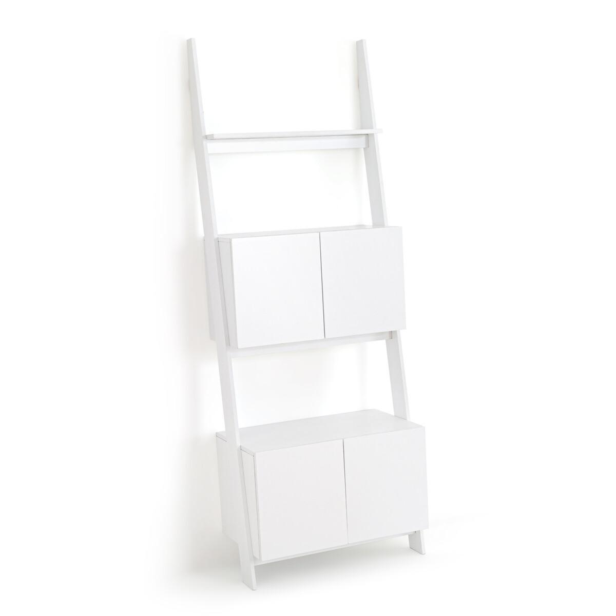Domeno Wall-Mounted Ladder Shelving Unit with Cupboards – image 2