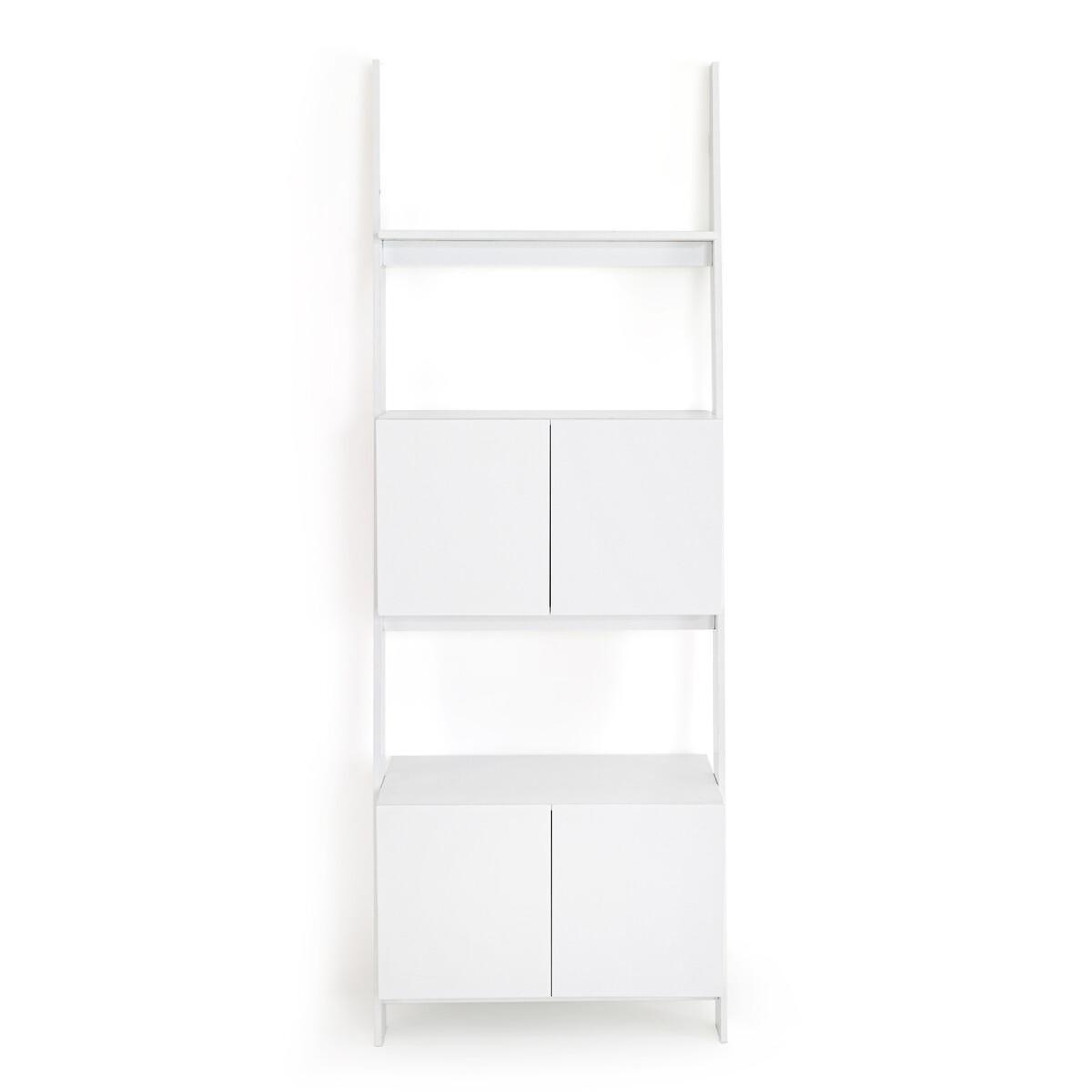 Domeno Wall-Mounted Ladder Shelving Unit with Cupboards – image 4