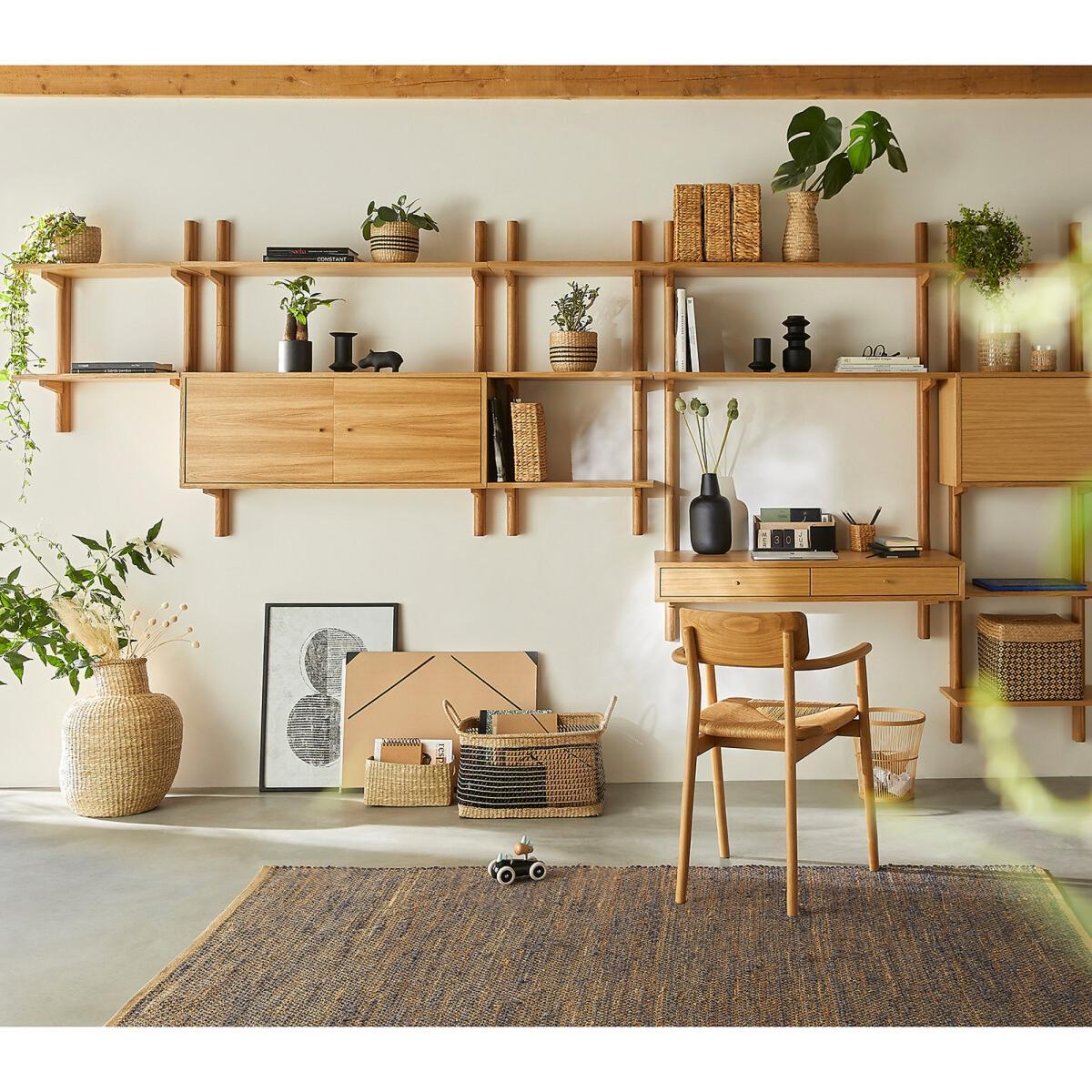 Badis Oak 5-Shelf Unit, L60cm – image 7