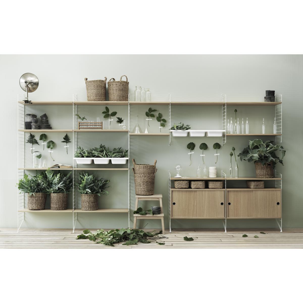 String® System Shelf - L 58 cm / Set of 3 by String Furniture Natural wood – image 2