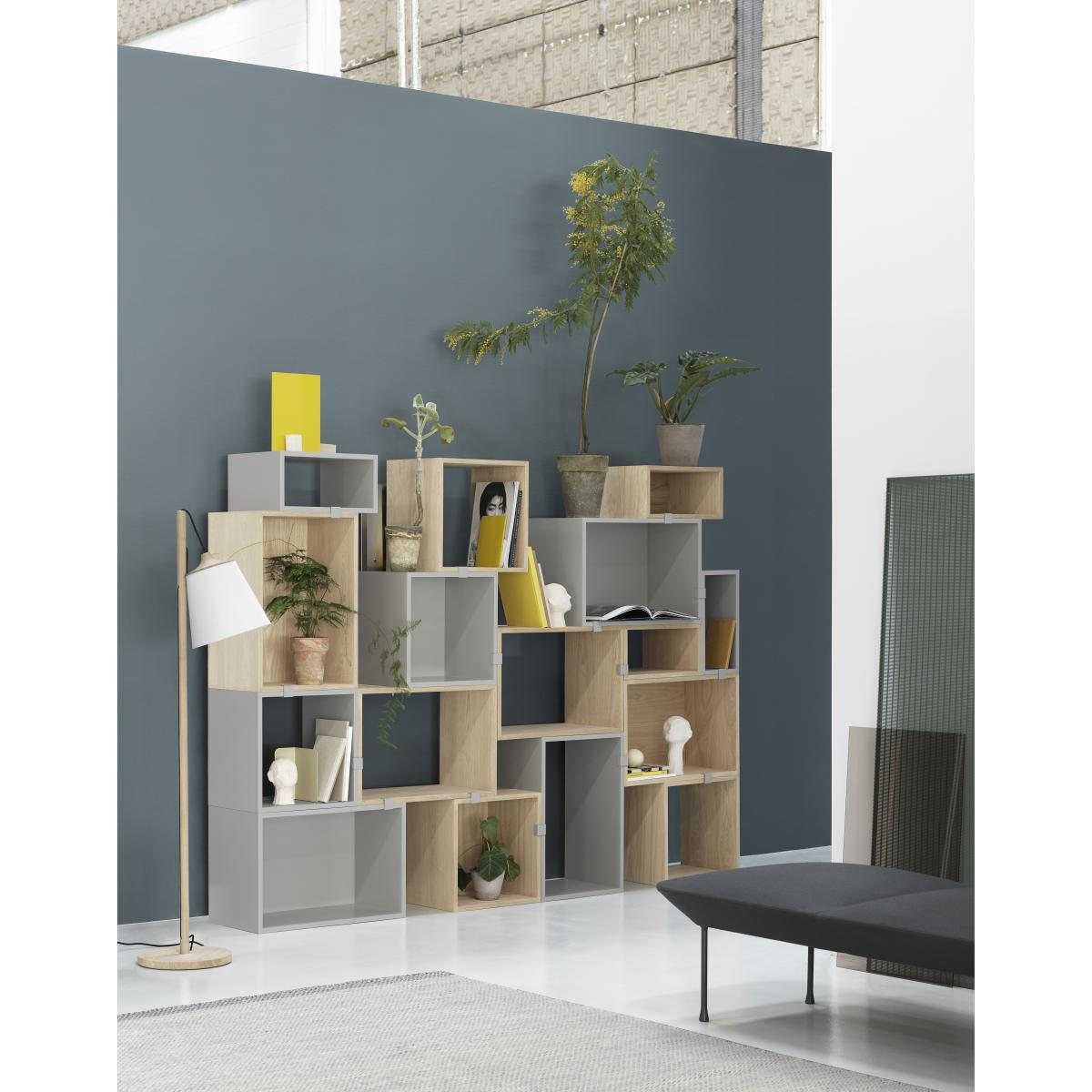 Stacked 2.0 Shelf - / Small rectangulaire 43x21 cm / Sans fond by Muuto Natural wood – image 2