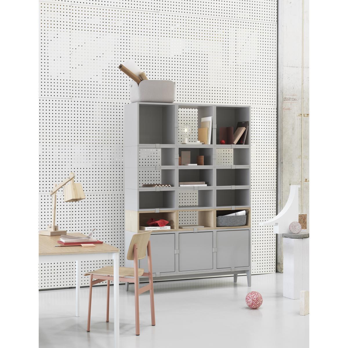 Stacked 2.0 Shelf - / Small rectangulaire 43x21 cm / Sans fond by Muuto Natural wood – image 3