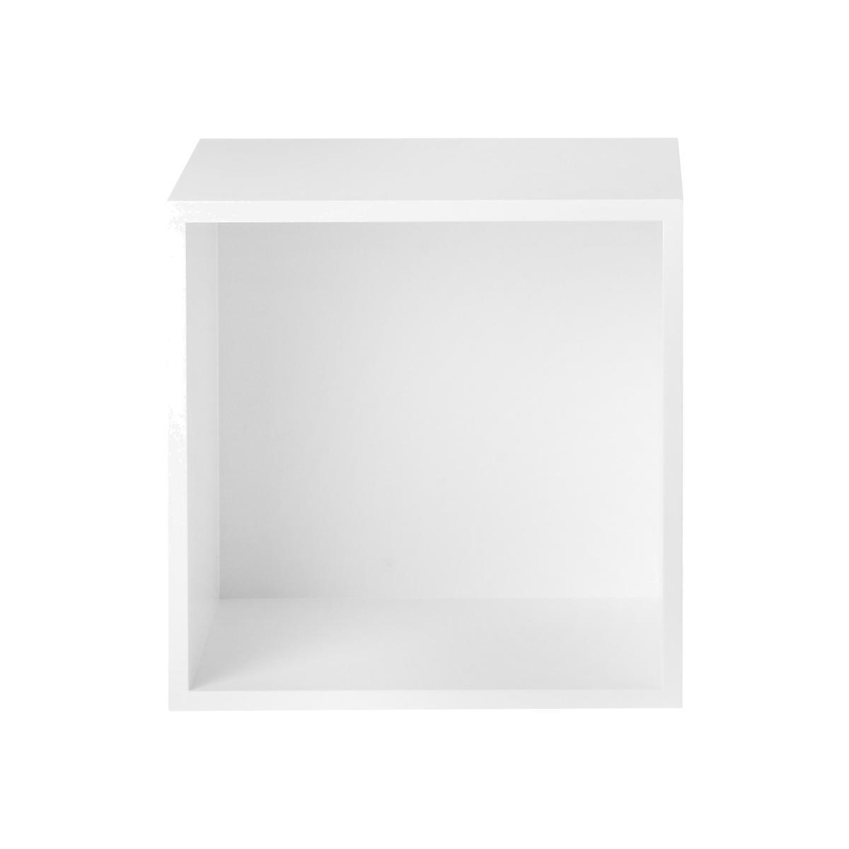 Stacked 2.0 Shelf - / Medium carré 43x43 cm / Avec fond by Muuto White – image 1