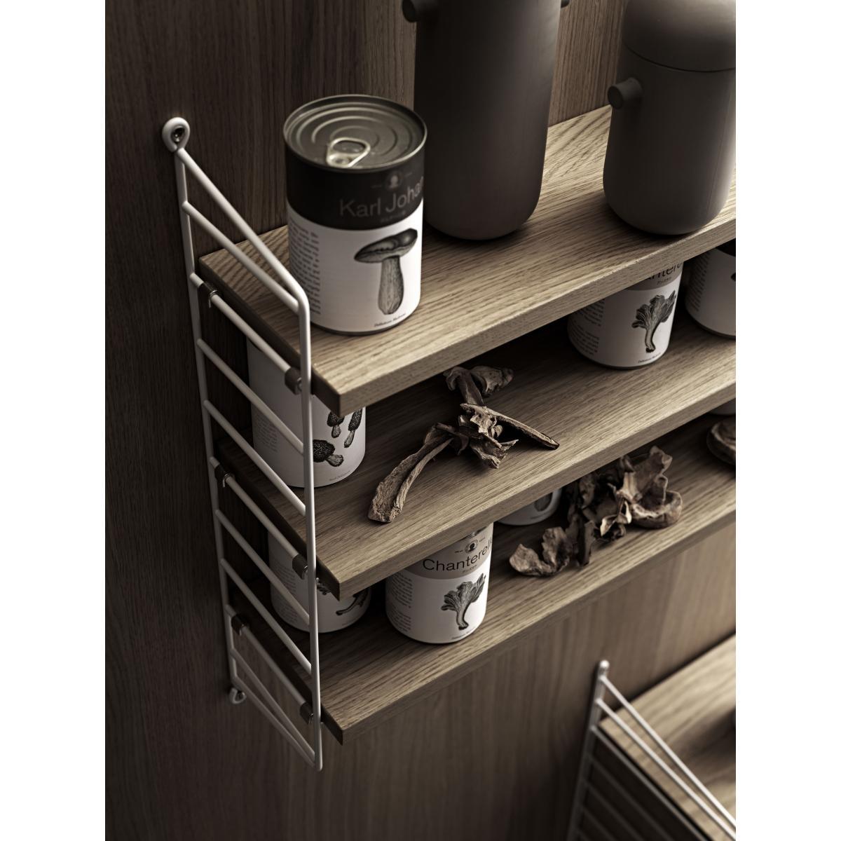 String® Pocket Shelf - / Wood - L 60 x H 50 cm by String Furniture Natural wood – image 3