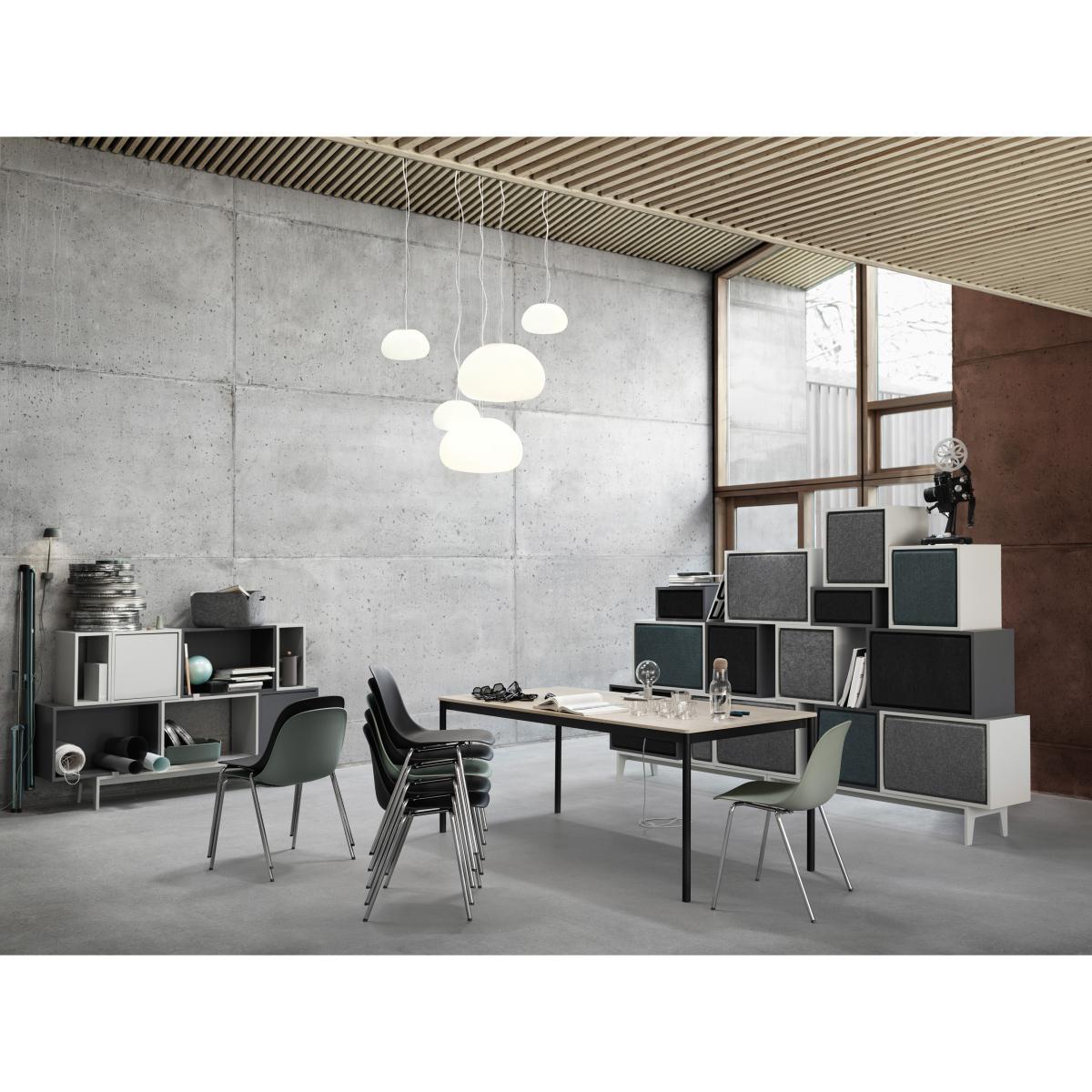 Stacked 2.0 Shelf - / Medium carré 43x43 cm / Avec porte by Muuto Natural wood – image 5