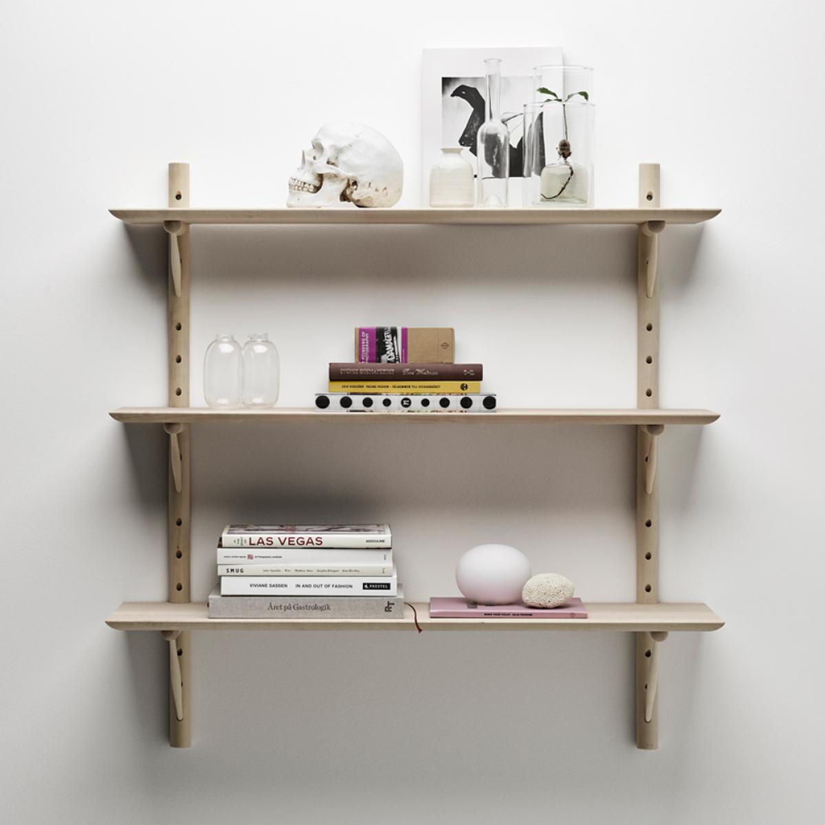 Stolab Ikon väggshelf Birch light matt lacquer. deep  28cm – image 6