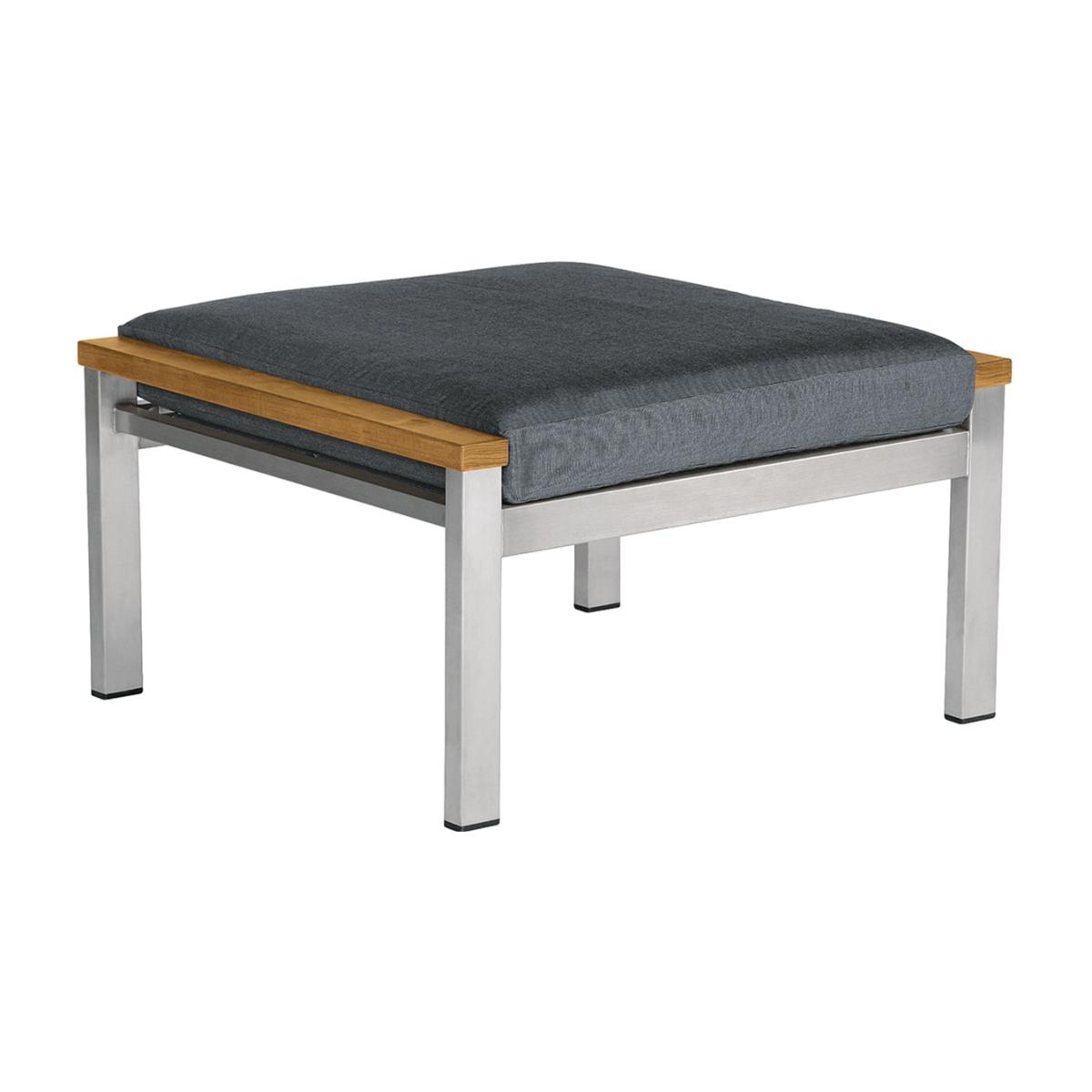 Barlow Tyrie Equinox Garden Ottoman, Grey Fabric | Barker & Stonehouse – image 1