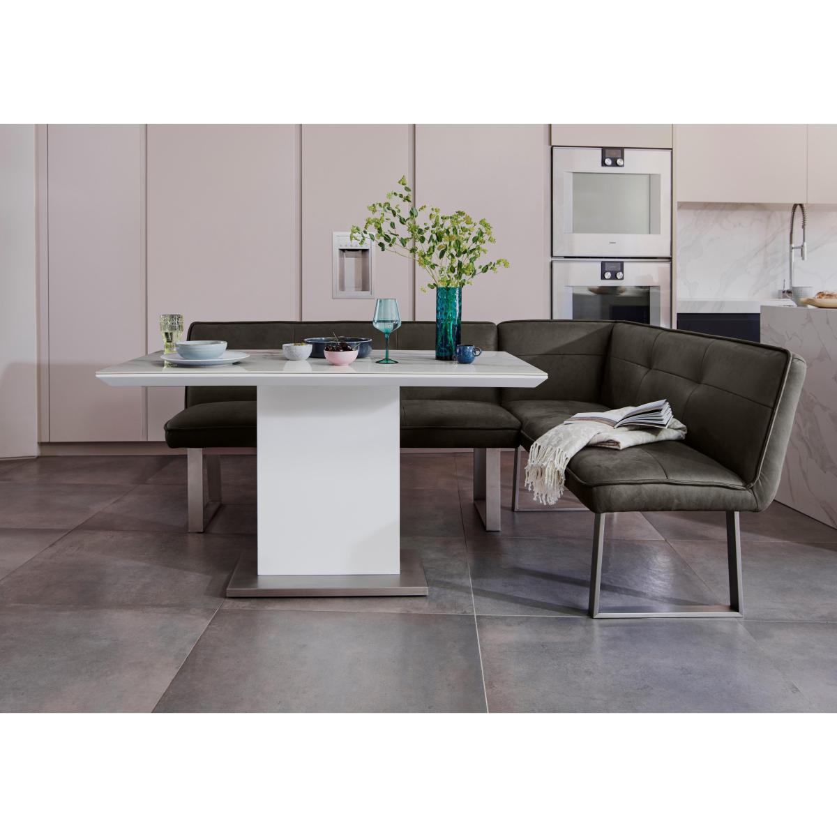 Central Park Right-Hand Facing Corner Bench - Grey – image 2