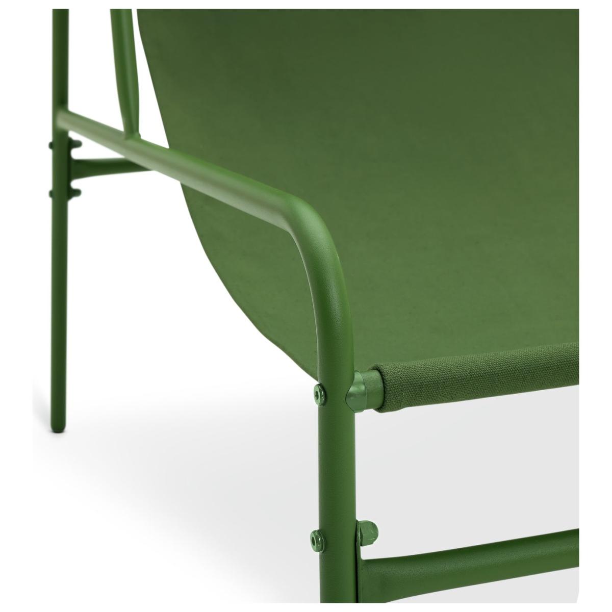 Habitat Teka Metal Garden Chair - Green – image 6