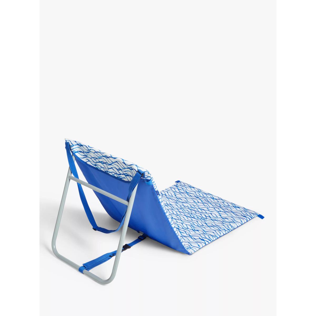 John Lewis Sea Print Picnic Chair, Blue – image 2