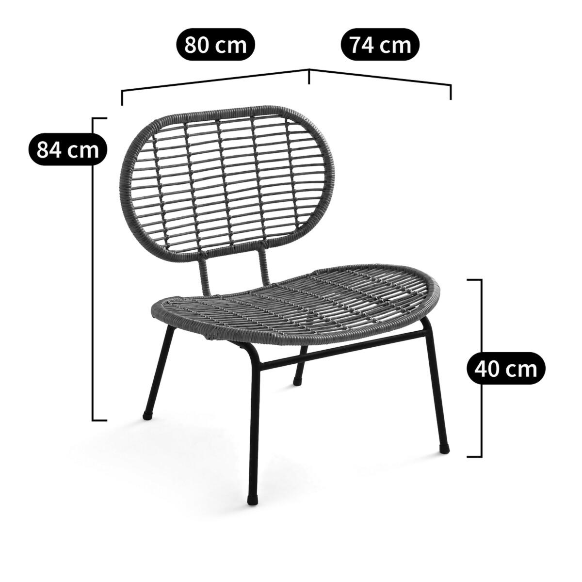 Sabby Metal and Resin Garden Armchair – image 10