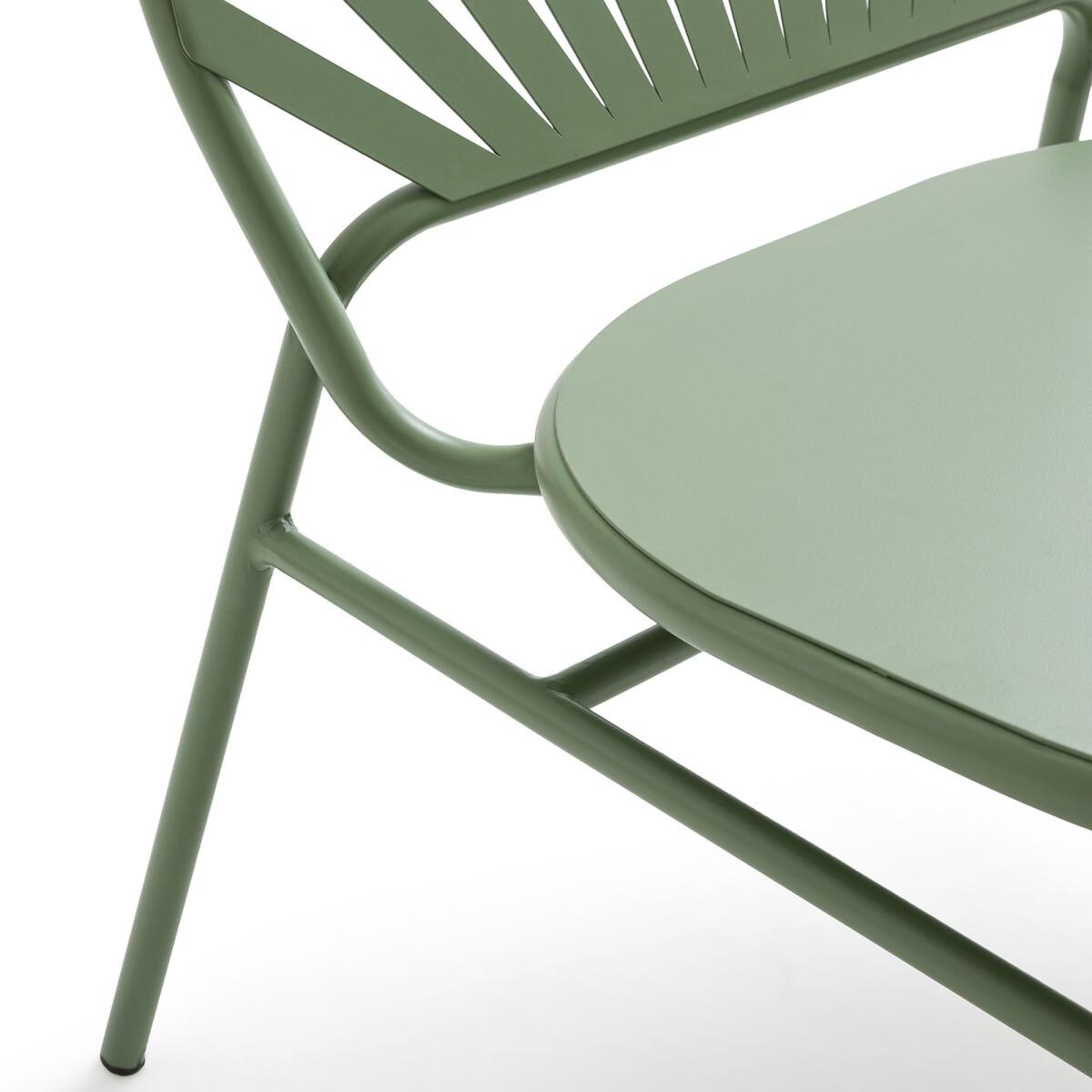Set of 2 Solale Metal Garden Armchairs – image 4