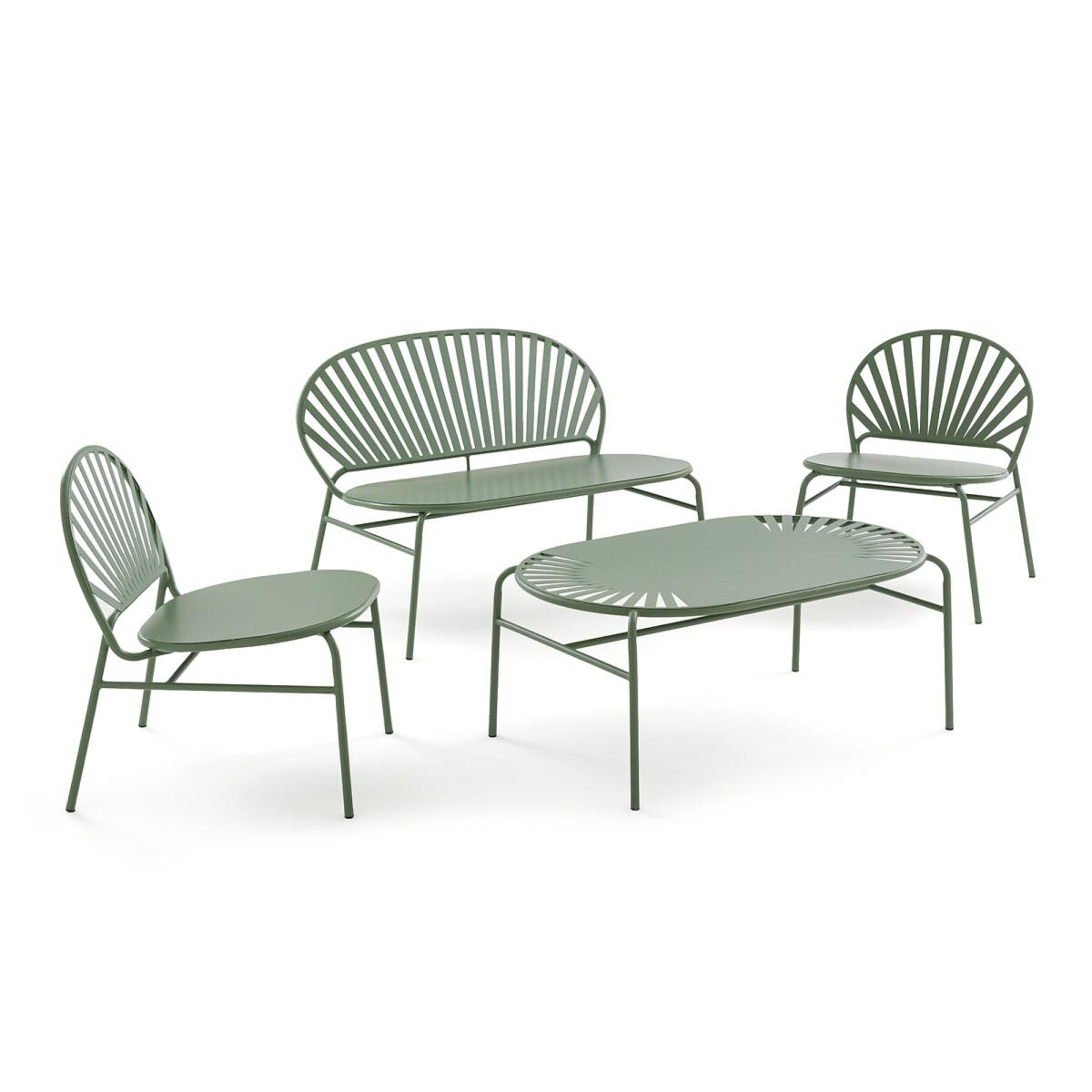 Set of 2 Solale Metal Garden Armchairs – image 5