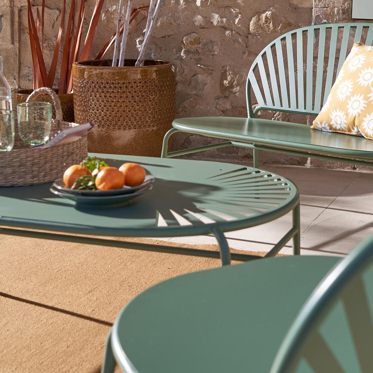 Set of 2 Solale Metal Garden Armchairs – image 6