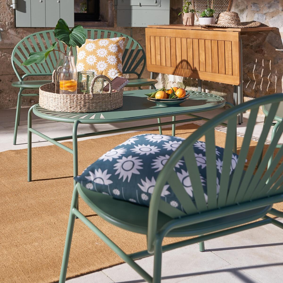 Set of 2 Solale Metal Garden Armchairs – image 9