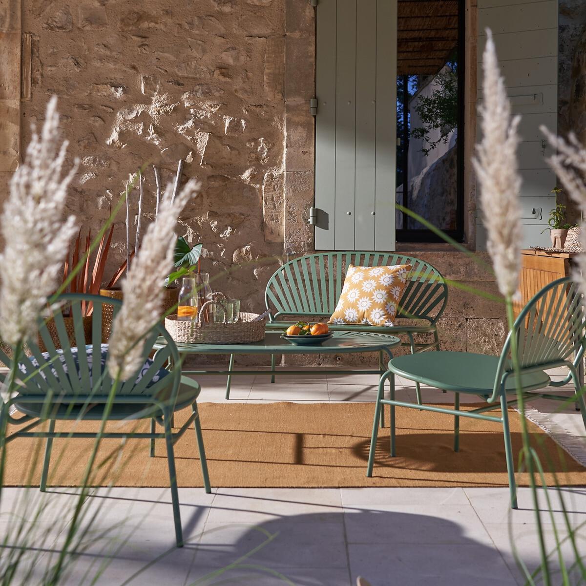 Set of 2 Solale Metal Garden Armchairs – image 10