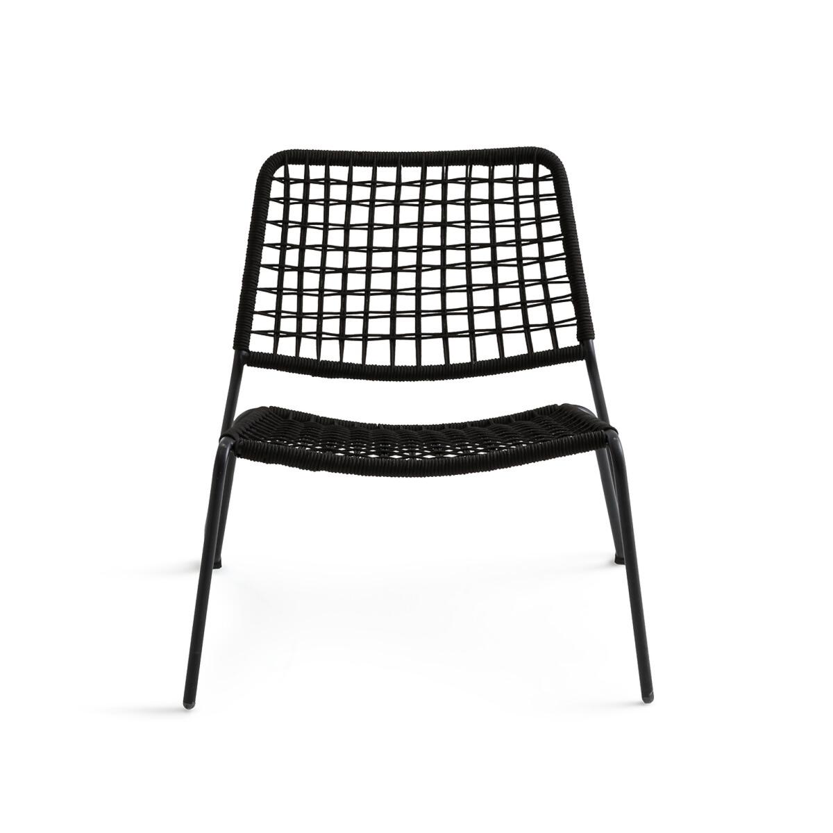 Masix Metal / Braided Rope Low Garden Armchair – image 2
