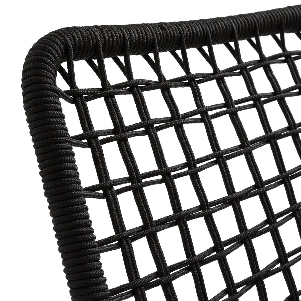 Masix Metal / Braided Rope Low Garden Armchair – image 5
