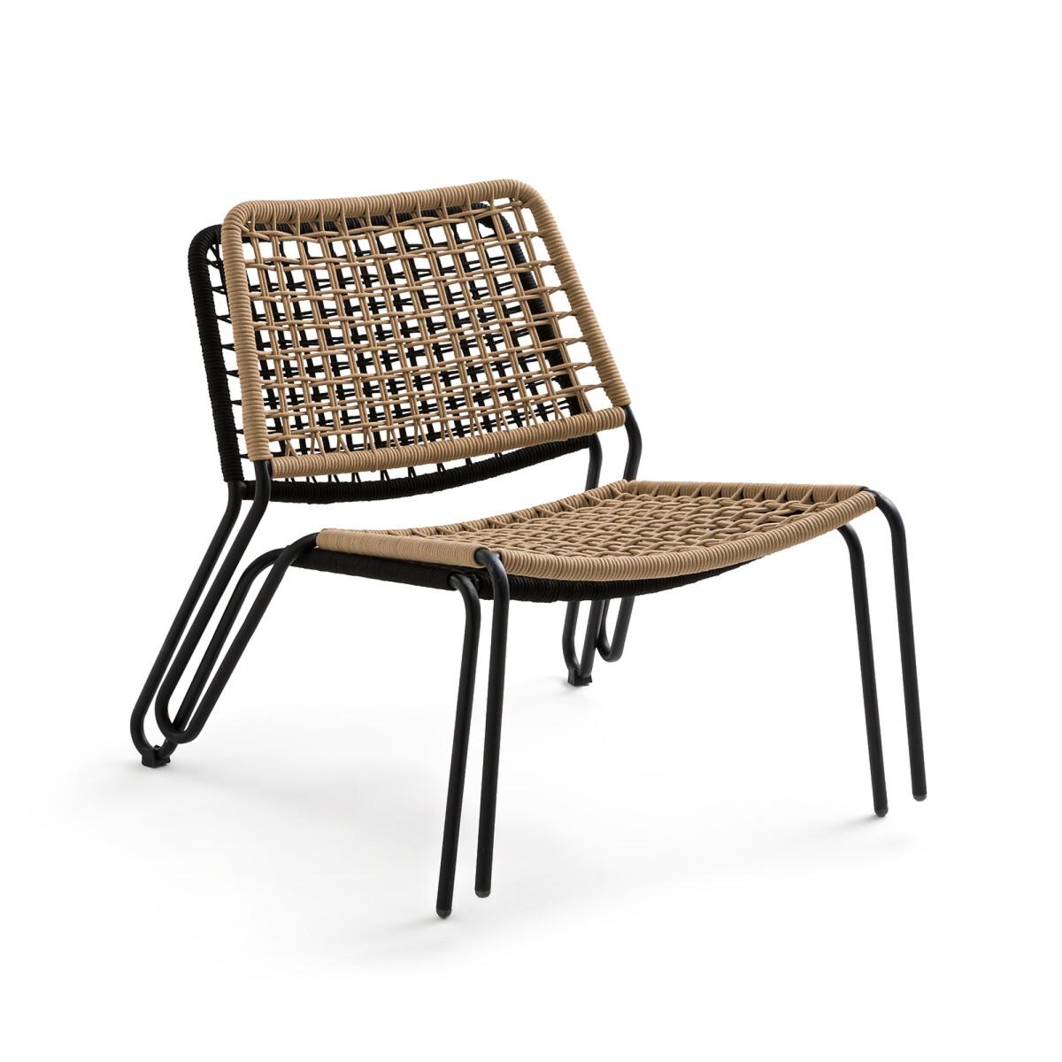 Masix Metal / Braided Rope Low Garden Armchair – image 6