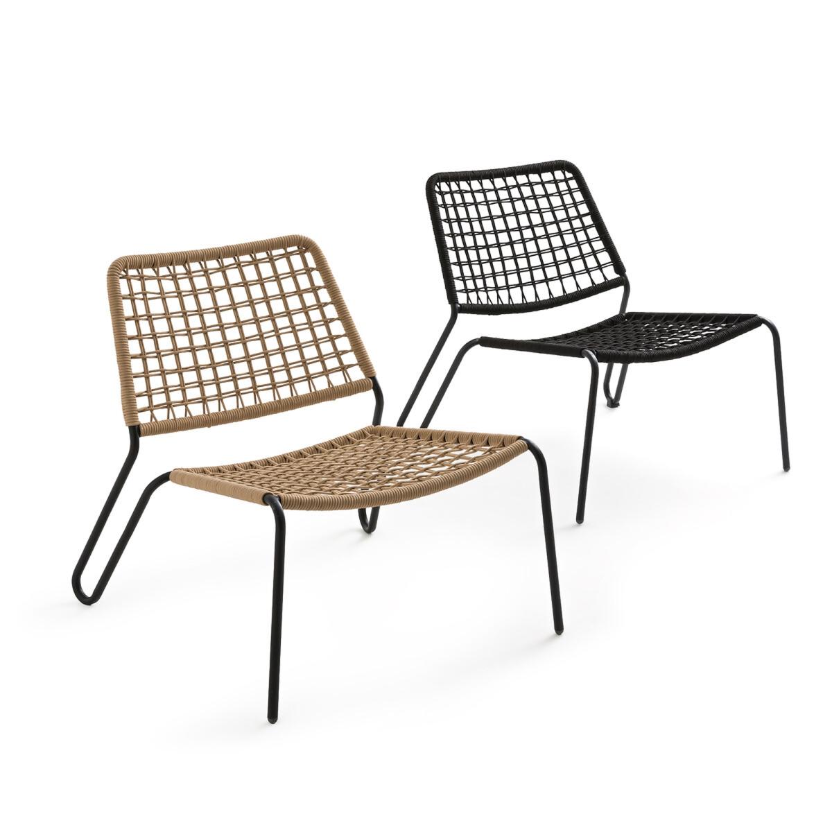 Masix Metal / Braided Rope Low Garden Armchair – image 7