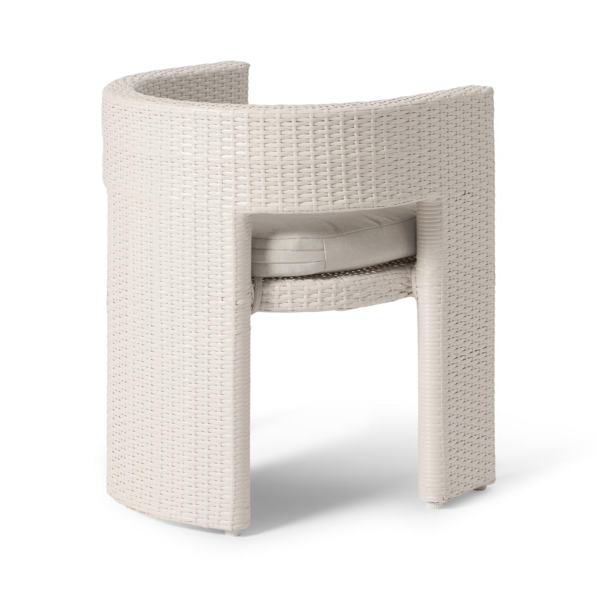 Alfrida Garden Dining Chair, Natural White Polyweave – image 11