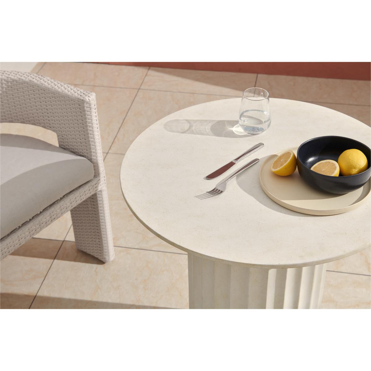 Alfrida Garden Dining Chair, Natural White Polyweave – image 5