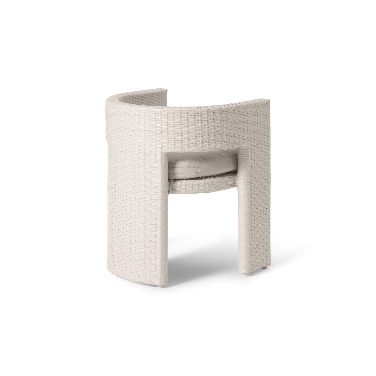 Alfrida Garden Dining Chair, Natural White Polyweave – image 6