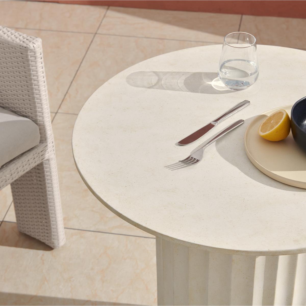 Alfrida Garden Dining Chair, Natural White Polyweave – image 10