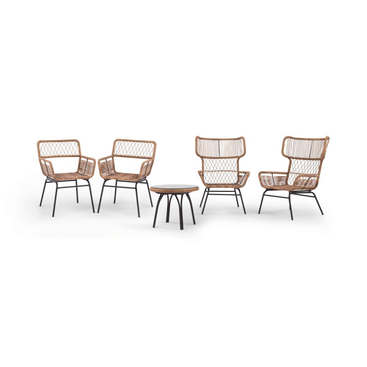 Lyra Garden Dining Chair Set, Charcoal Grey – image 8